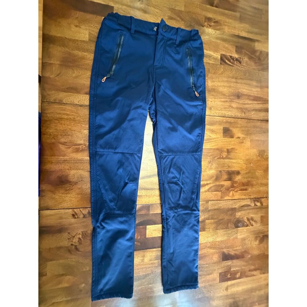 Camii Mia Women's Softshell pants Size 26 Navy Blue Fleece Lined Hiking